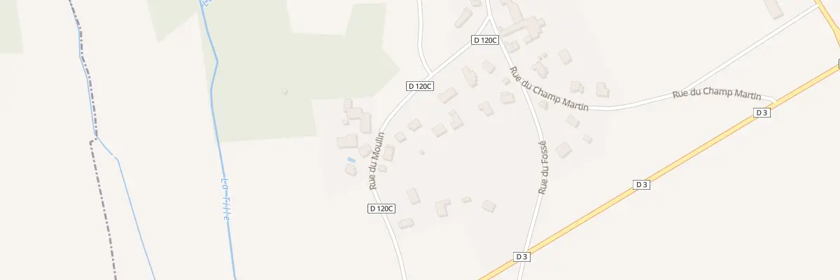 Plan du 12 Rue du Moulin à Crécey-sur-Tille