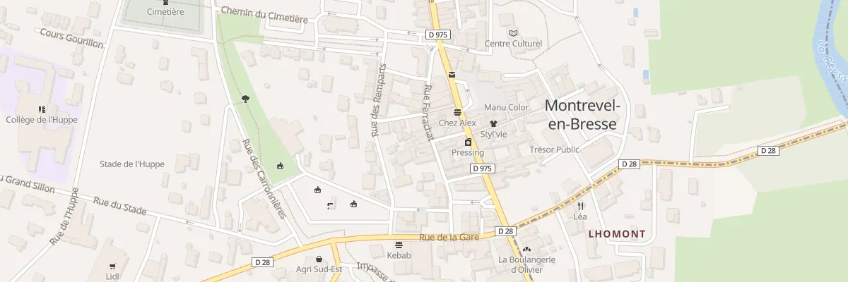 Plan du 7 Rue Ferrachat à Montrevel-en-Bresse