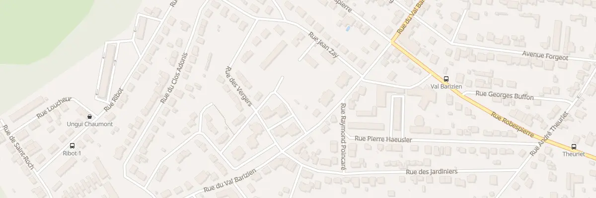 Plan du 74 Rue du Val Barizien à Chaumont