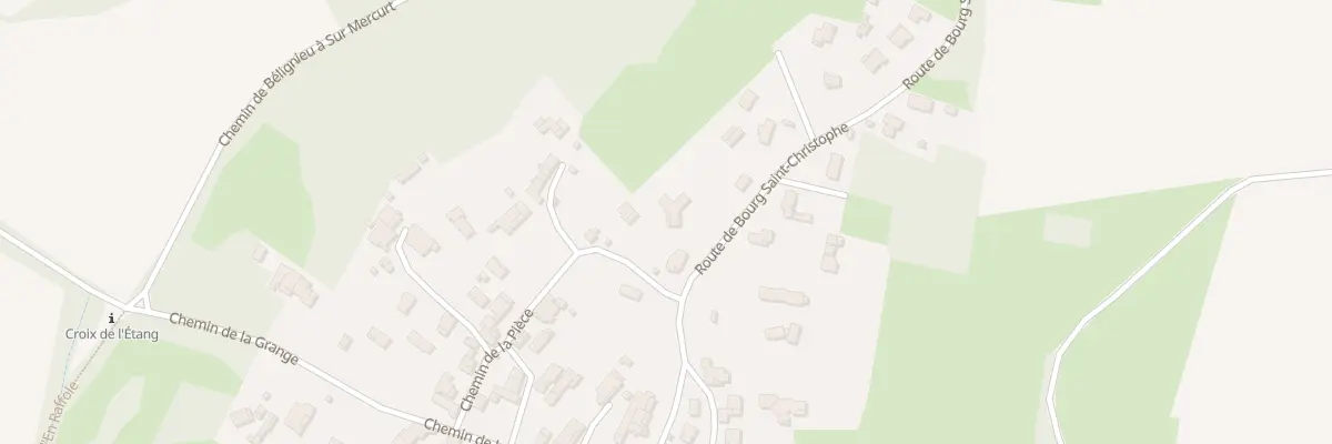 Plan du 221 Che de la Piece à Béligneux