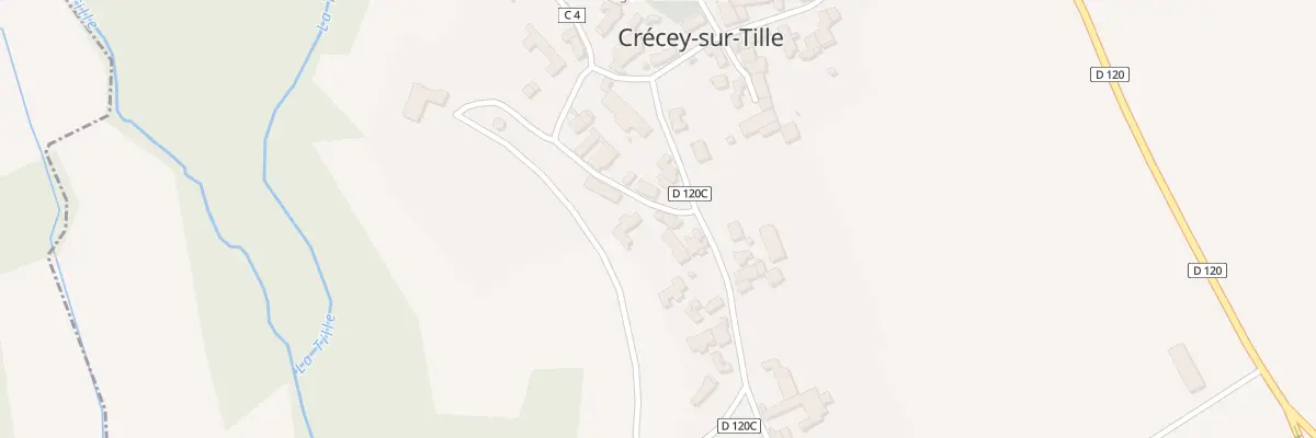 Plan du 9001 Rue du Château à Crécey-sur-Tille