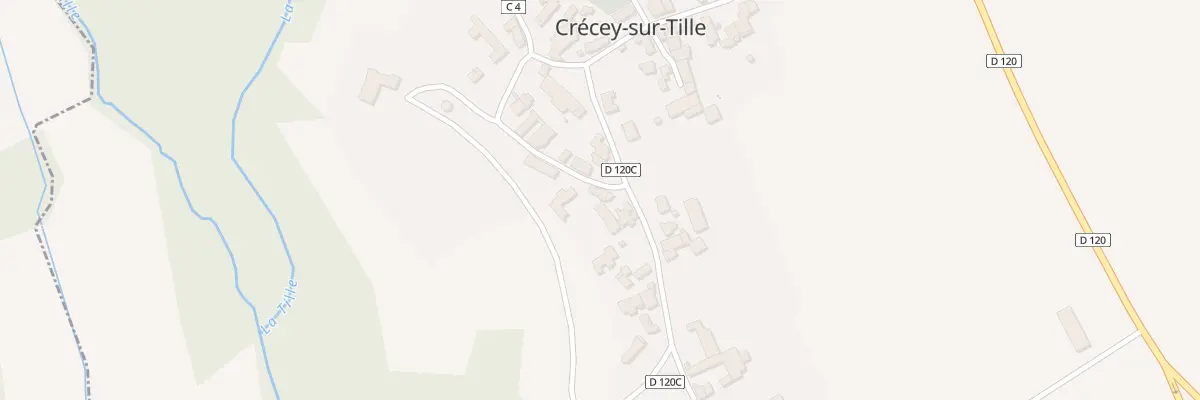 Plan du 7 Rue du Château à Crécey-sur-Tille