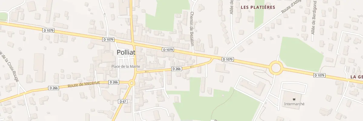 Plan du 142 Rte de Bourg-en-bresse à Polliat