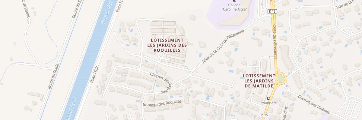 Plan du 9031 All de la Croix de Pélissanne à Lançon-Provence