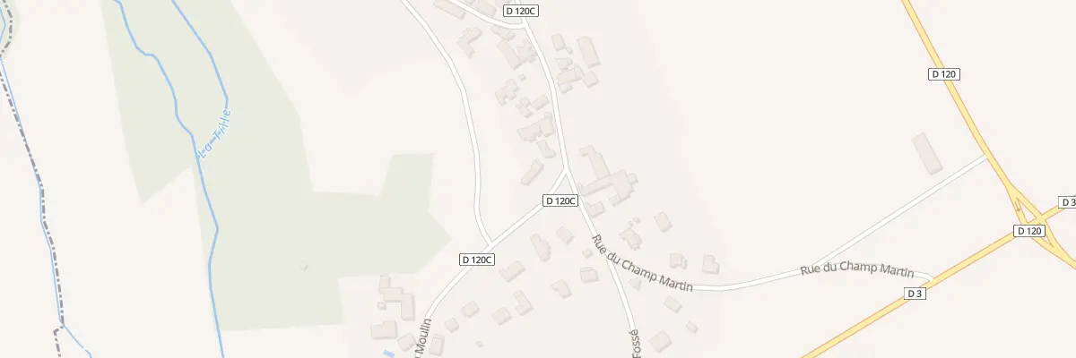Plan du 1 Rue du Moulin à Crécey-sur-Tille