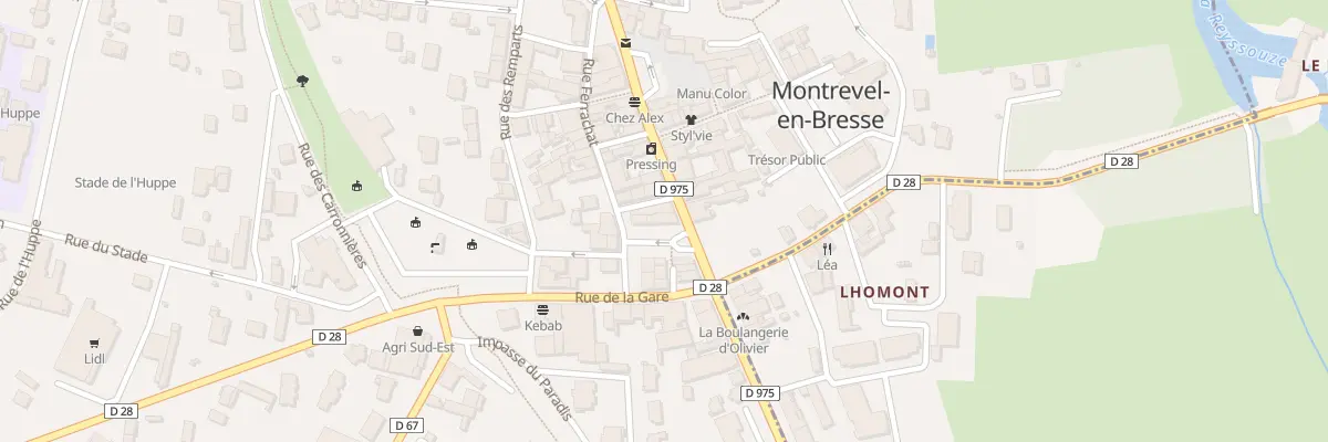 Plan du 2 Pl de la Grenette à Montrevel-en-Bresse
