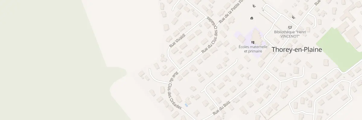 Plan du 36 Rue du Clos des Oréades à Thorey-en-Plaine