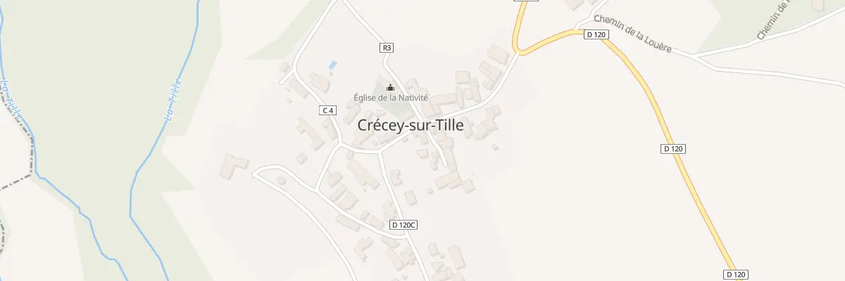 Plan du 1 Imp de la Mairie à Crécey-sur-Tille