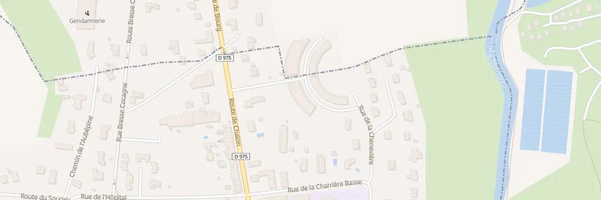 Plan du 203 Rue de la Chenevière à Montrevel-en-Bresse