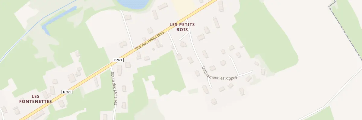 Plan du 403 Rue des Petits Bois à Bantanges