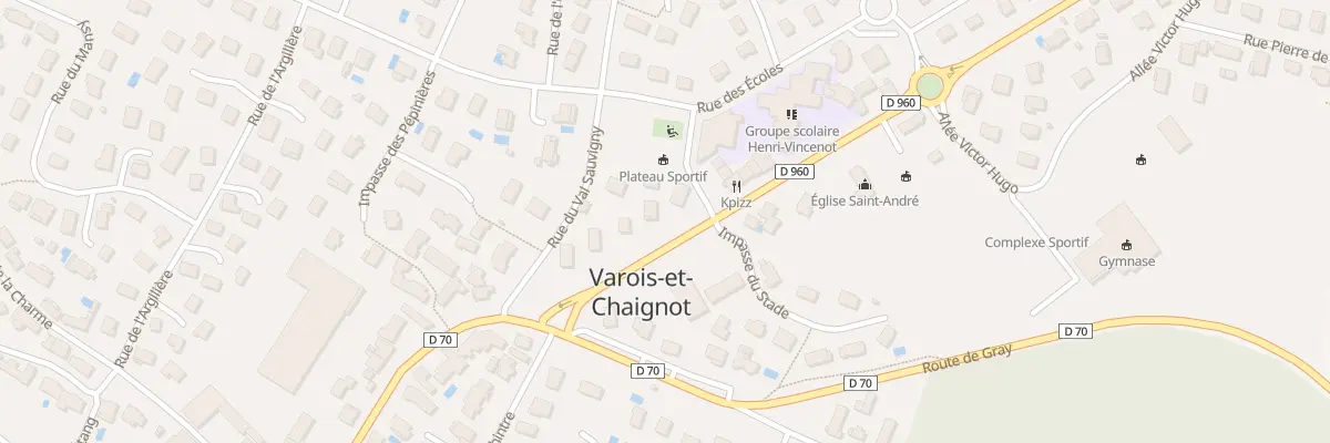 Plan du 7 Rte de Fontaine-Française à Varois-et-Chaignot