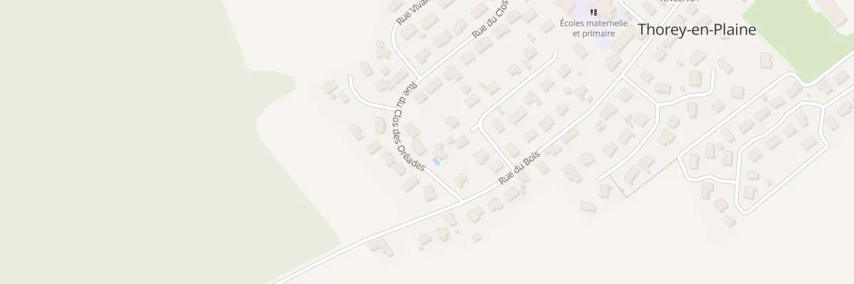 Plan du 39 Rue du Clos des Oréades à Thorey-en-Plaine