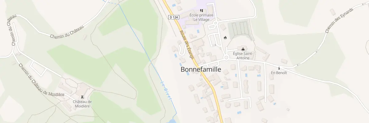 Plan du 454B Rte des Etangs à Bonnefamille