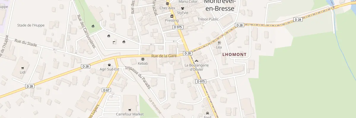 Plan du 5B Rue de la Gare à Montrevel-en-Bresse