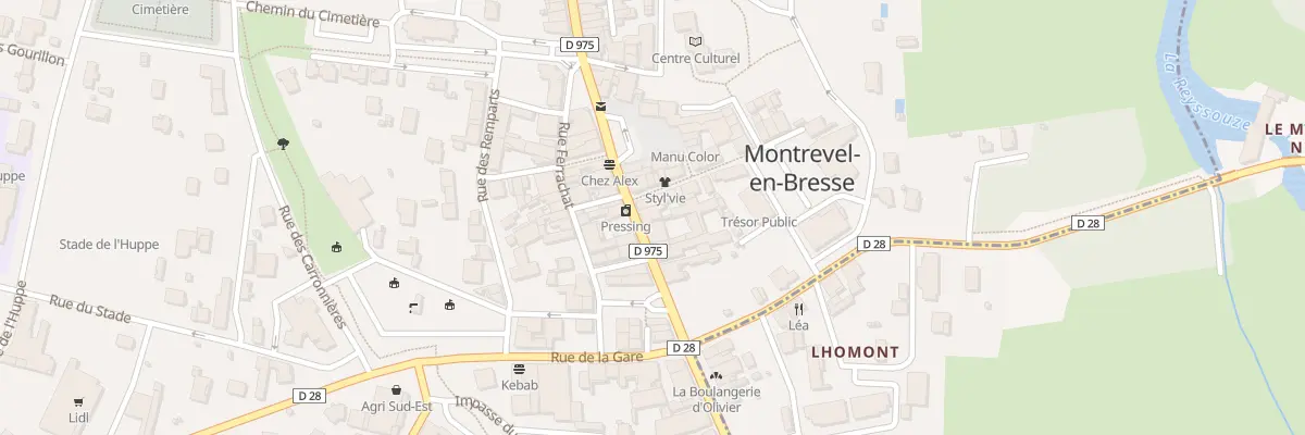 Plan du 12 Gr Grande Rue à Montrevel-en-Bresse