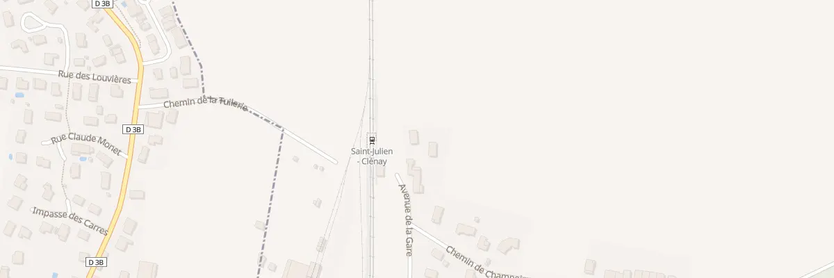Plan du 22 Av de la Gare à Saint-Julien