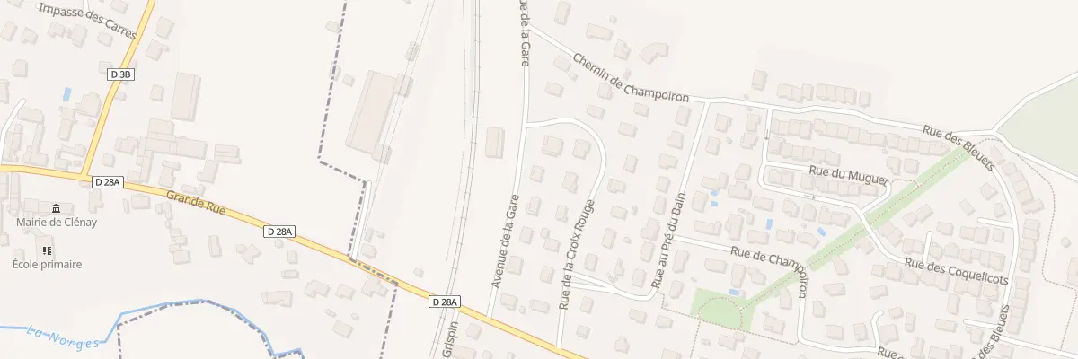 Plan du 8 Av de la Gare à Saint-Julien