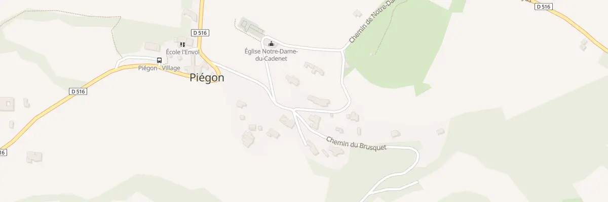 Plan du 5129 Notre Dame à Piégon