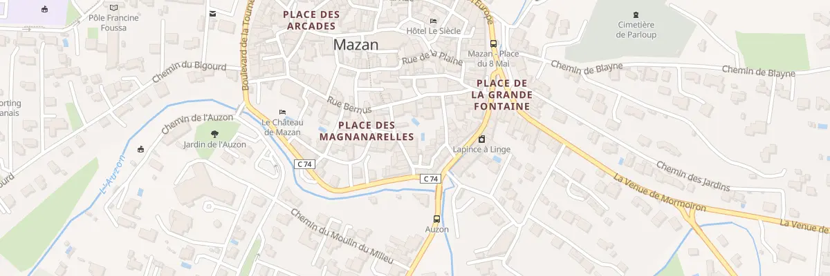 Plan du 36 Rue Lamoricière à Mazan