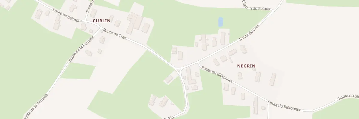 Plan du 301 Rte de Cras à Saint-Martin-le-Châtel