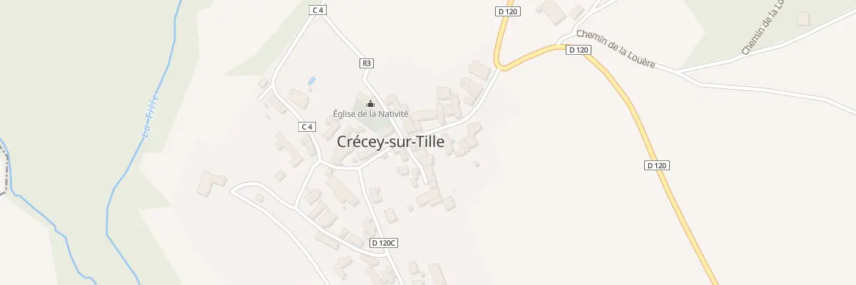 Plan du 1 Rue de Champagne à Crécey-sur-Tille