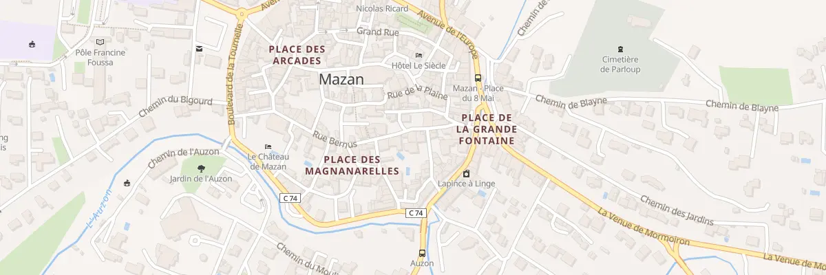 Plan du 63 Rue de l’Anc Hopital à Mazan
