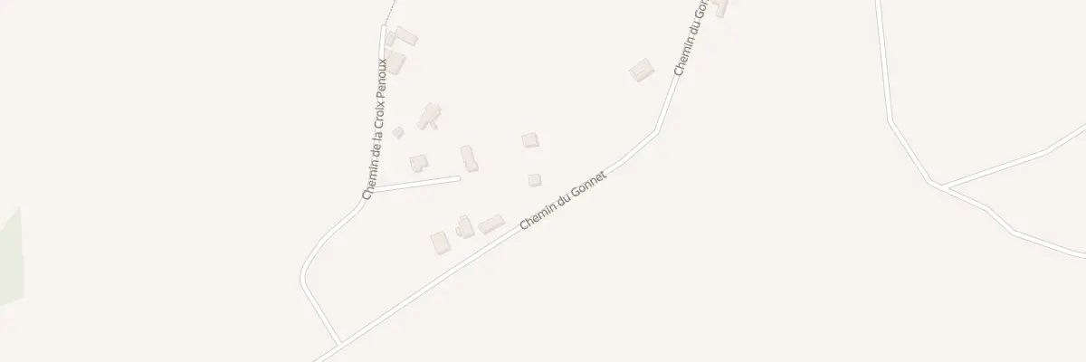 Plan du 9000 Croix du Penoux à Saint-Jean-de-Bournay