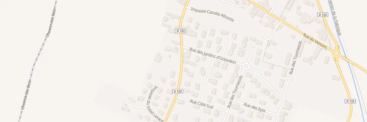 Plan du 205A Rue du Gognard à Châtillon-Saint-Jean