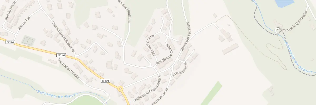 Plan du 32 Rue 23 Juin 1967 à Chatuzange-le-Goubet