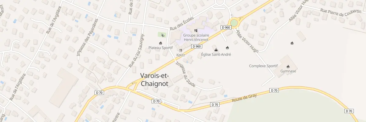 Plan du 6A Rte de Fontaine-Française à Varois-et-Chaignot
