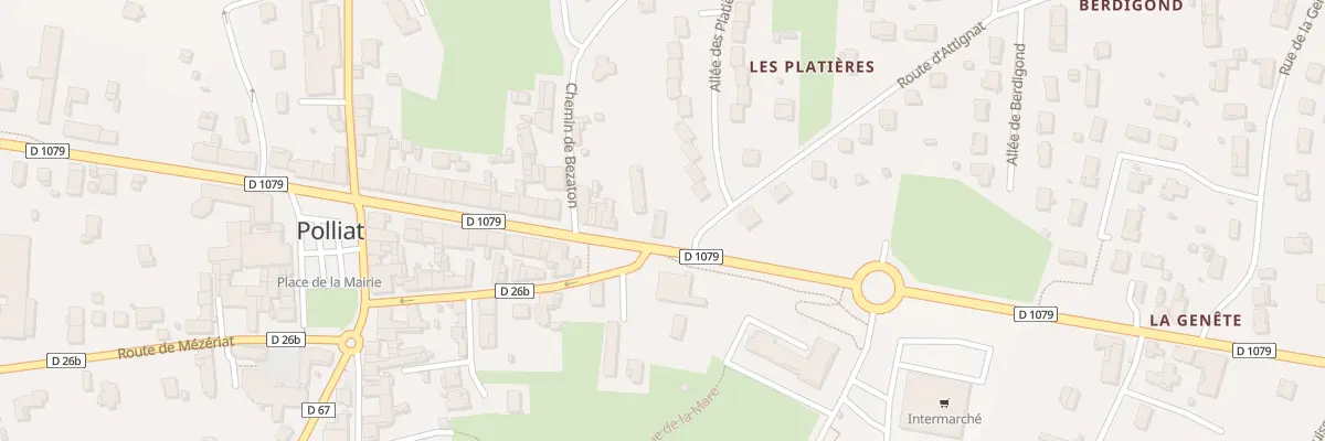 Plan du 237 Rte de Bourg-en-bresse à Polliat