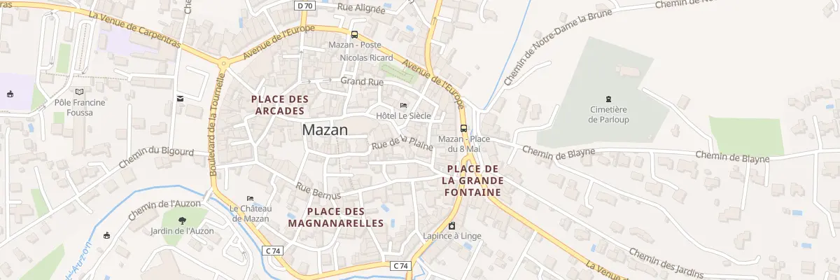 Plan du 12 Pl Lafayette à Mazan