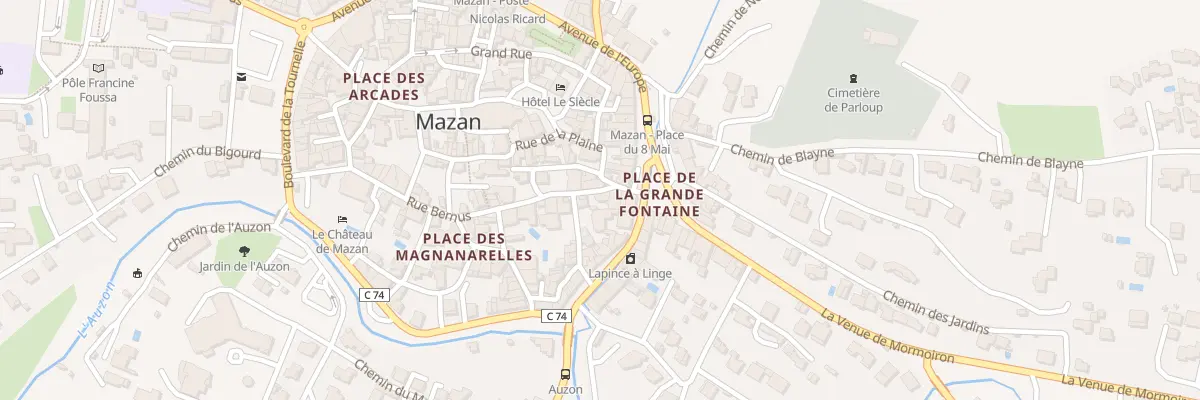 Plan du 19 Rue de l’Anc Hopital à Mazan