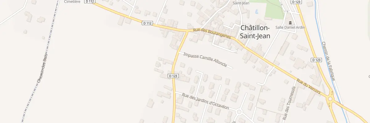 Plan du 2 Imp Camille ALLONCLE à Châtillon-Saint-Jean