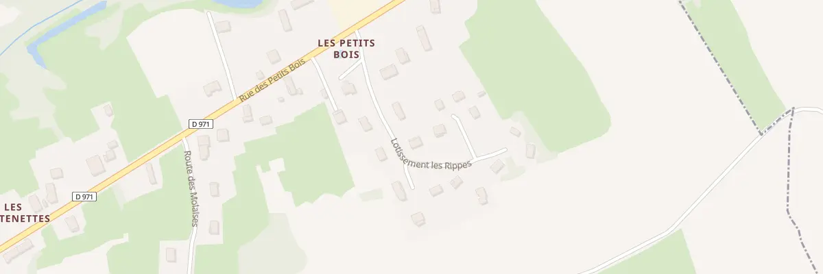 Plan du 195 Lot Les Rippes à Bantanges
