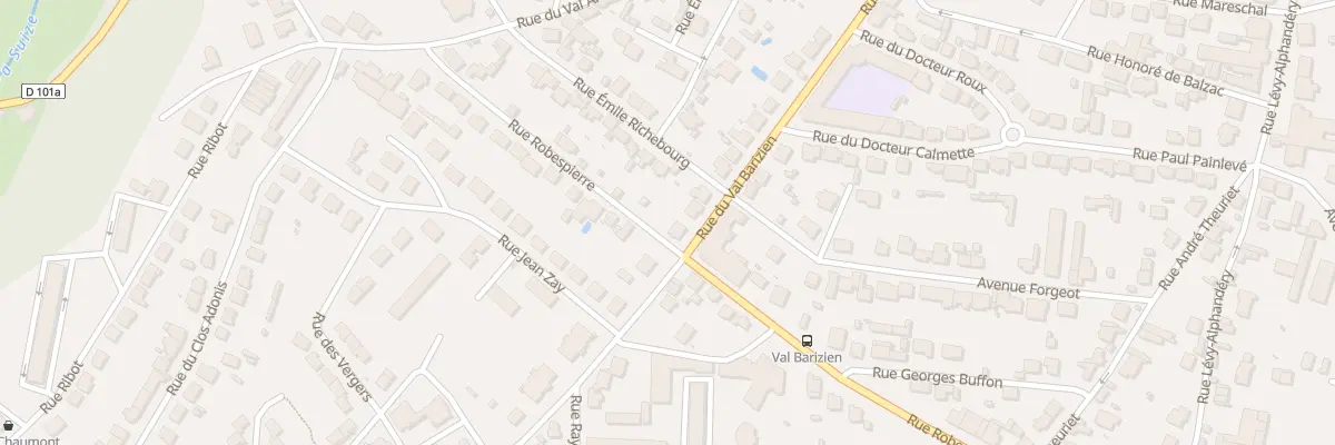 Plan du 64 Rue du Val Barizien à Chaumont