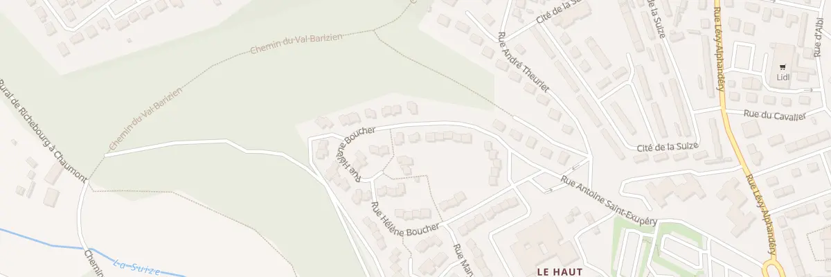 Plan du 13 Rue Hélène Boucher à Chaumont