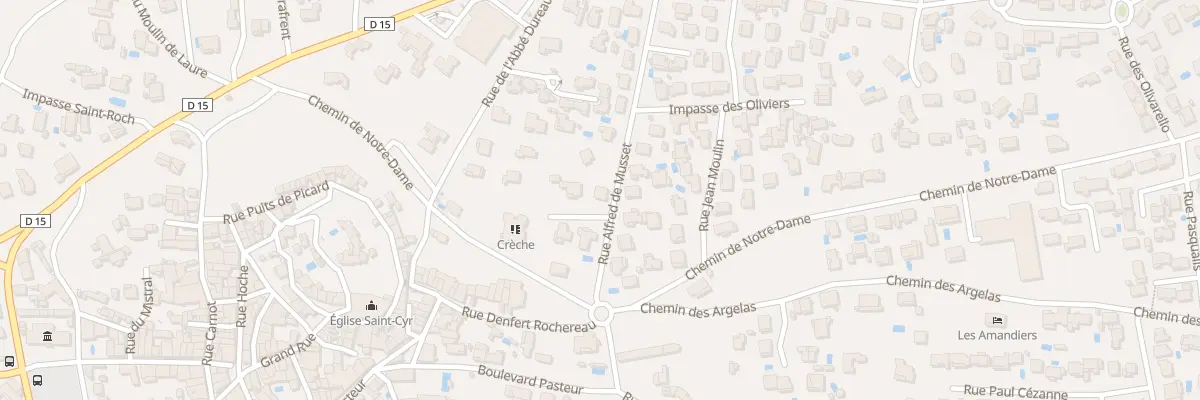Plan du 77 Rue Alfred de Musset à Lançon-Provence