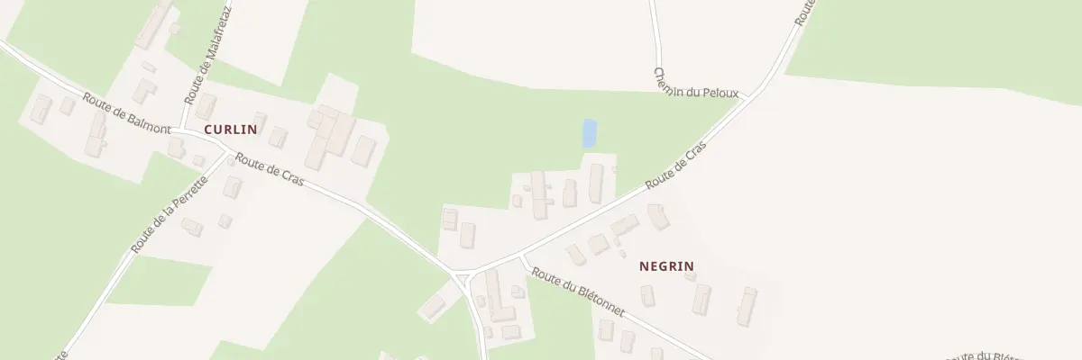 Plan du 383 Rte de Cras à Saint-Martin-le-Châtel