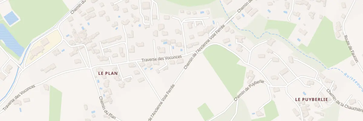 Plan du 452 Che de l’Ancienne Voie Ferrée à Entrechaux