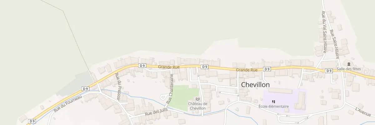 Plan du 33 Rue Grande de Chevillon à Chevillon