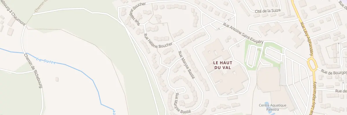 Plan du 2 Rue Maryse Bastié à Chaumont