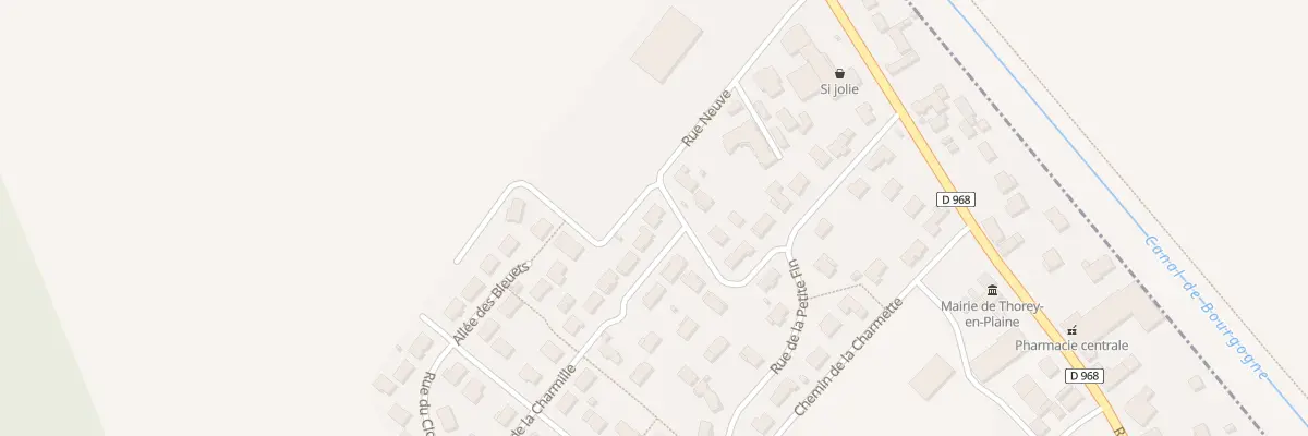 Plan du 10 Rue des Acacias à Thorey-en-Plaine
