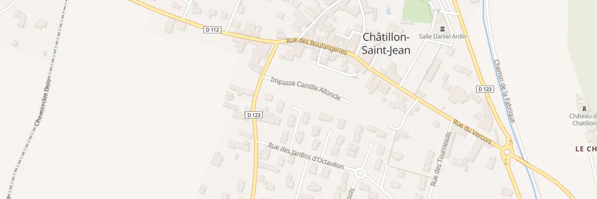Plan du 8 Imp Camille ALLONCLE à Châtillon-Saint-Jean