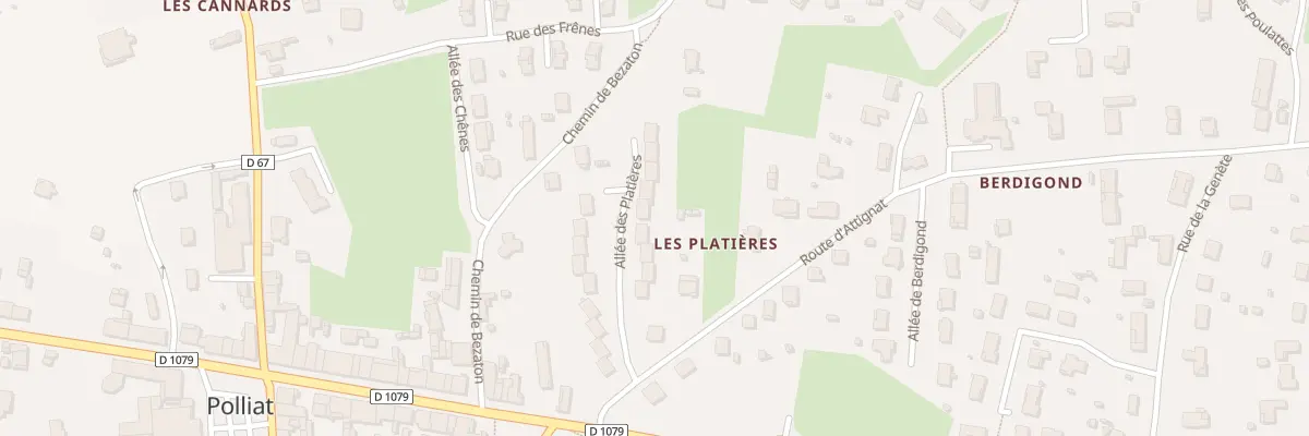 Plan du 130 All des Platières à Polliat