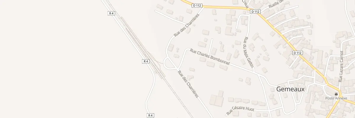 Plan du 3 Rue des Charriéres à Gemeaux