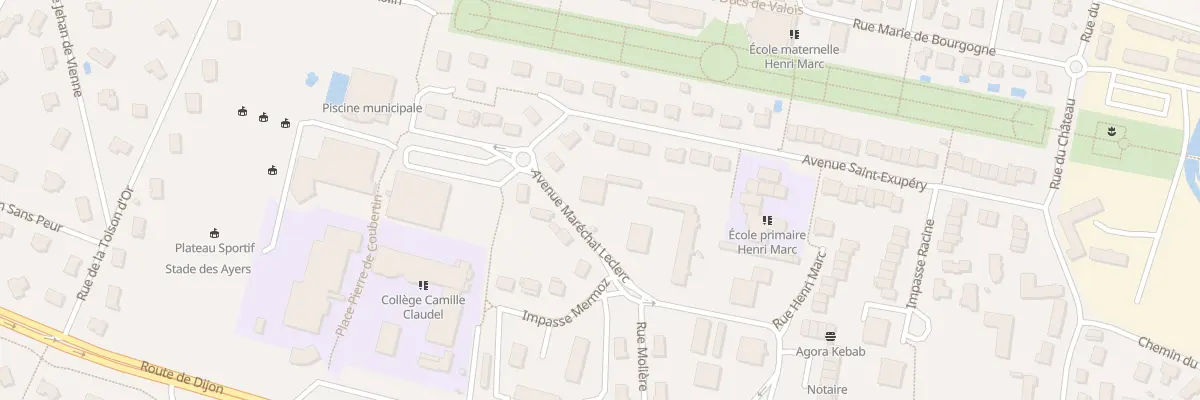 Plan du 6 Av Maréchal Leclerc à Chevigny-Saint-Sauveur