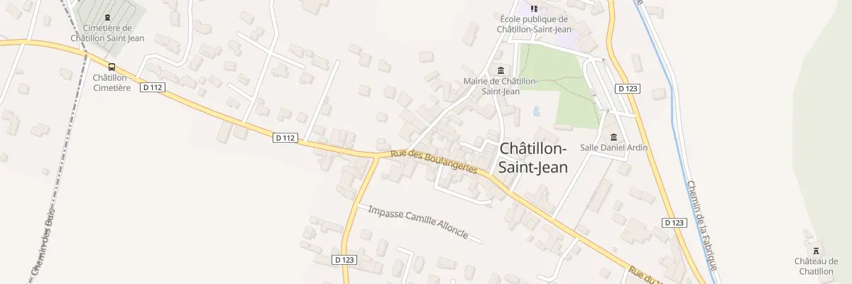 Plan du 5053 Le Village à Châtillon-Saint-Jean