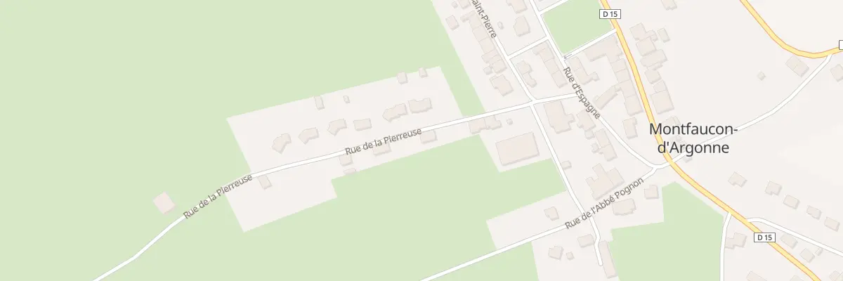 Plan du 7 Rue de la Pierreuse à Montfaucon-d’Argonne