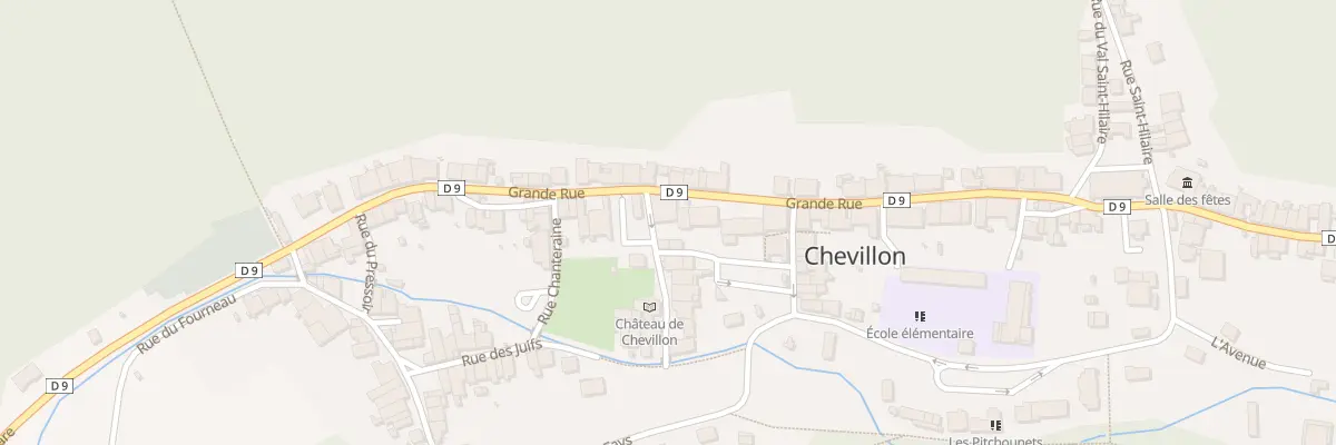 Plan du 1 Rue du Château de Chevillon à Chevillon